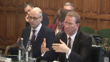 David Adams of Melius Homes (left) and David Thomas of Barratt Developments (right) giving evidence at the BEIS evidence session on energy efficiency